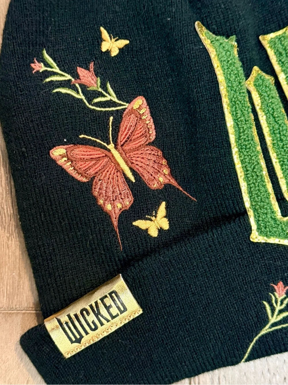 NWT Wicked Women's Spellbinding Cuffed Beanie Embroidered